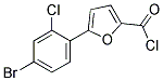 5-(4-BROMO-2-CHLOROPHENYL)-2-FUROYL CHLORIDE Struktur