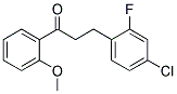 3-(4-CHLORO-2-FLUOROPHENYL)-2'-METHOXYPROPIOPHENONE Struktur