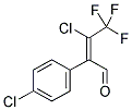 3-CHLORO-2-(4-CHLORO-PHENYL)-4,4,4-TRIFLUORO-BUT-2-ENAL Struktur