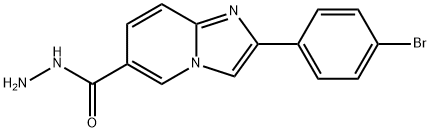 2-(4-BROMOPHENYL)IMIDAZO[1,2-A]PYRIDINE-6-CARBOHYDRAZIDE Struktur