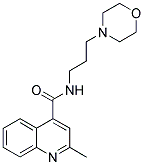 2-METHYL-N-(3-MORPHOLIN-4-YLPROPYL)QUINOLINE-4-CARBOXAMIDE Struktur