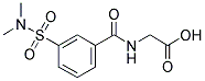 ([3-[(DIMETHYLAMINO)SULFONYL]BENZOYL]AMINO)ACETIC ACID Struktur