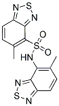 5-METHYL-N-(5-METHYL-2,1,3-BENZOTHIADIAZOL-4-YL)-2,1,3-BENZOTHIADIAZOLE-4-SULFONAMIDE Struktur