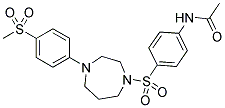 N-(4-[4-(4-METHANESULFONYL-PHENYL)-[1,4]DIAZEPANE-1-SULFONYL]-PHENYL)-ACETAMIDE Struktur