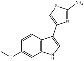 4-(6-METHOXY-1H-INDOL-3-YL)-THIAZOL-2-YLAMINE Struktur