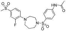 N-(4-[4-(2-FLUORO-4-METHANESULFONYL-PHENYL)-[1,4]DIAZEPANE-1-SULFONYL]-PHENYL)-ACETAMIDE Struktur