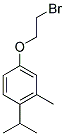 2-BROMOETHYL 4-ISOPROPYL-3-METHYLPHENYL ETHER Struktur