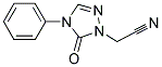 2-(5-OXO-4-PHENYL-4,5-DIHYDRO-1H-1,2,4-TRIAZOL-1-YL)ACETONITRILE Struktur