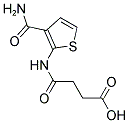 4-[[3-(AMINOCARBONYL)THIEN-2-YL]AMINO]-4-OXOBUTANOIC ACID Struktur