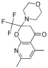 5,7-DIMETHYL-2-MORPHOLIN-4-YL-2-(TRIFLUOROMETHYL)-2,3-DIHYDRO-4H-PYRANO[2,3-B]PYRIDIN-4-ONE Struktur