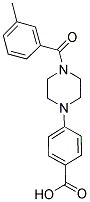 4-[4-(3-METHYLBENZOYL)PIPERAZIN-1-YL]BENZOIC ACID Struktur