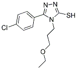 5-(4-CHLOROPHENYL)-4-(3-ETHOXYPROPYL)-4H-1,2,4-TRIAZOLE-3-THIOL Struktur