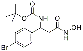 [1-(4-BROMO-PHENYL)-2-HYDROXYCARBAMOYL-ETHYL]-CARBAMIC ACID TERT-BUTYL ESTER Struktur