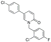 1-(2-CHLORO-4-FLUOROBENZYL)-5-(4-CHLOROPHENYL)PYRIDIN-2(1H)-ONE Struktur