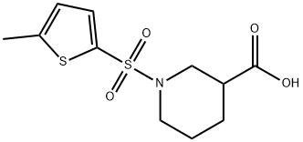 1-[(5-METHYLTHIEN-2-YL)SULFONYL]PIPERIDINE-3-CARBOXYLIC ACID Struktur