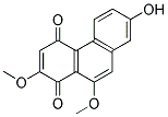 2,10-DIMETHOXY-7-HYDROXY-1,4-PHENANTHRAQUINONE Struktur