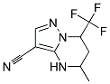 5-METHYL-7-TRIFLUOROMETHYL-4,5,6,7-TETRAHYDRO-PYRAZOLO[1,5-A]PYRIMIDINE-3-CARBONITRILE Struktur