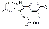 3-[2-(3,4-DIMETHOXY-PHENYL)-6-METHYL-IMIDAZO-[1,2-A]PYRIDIN-3-YL]-ACRYLIC ACID Struktur