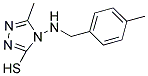 5-METHYL-4-((4-METHYLBENZYL)AMINO)-4H-1,2,4-TRIAZOLE-3-THIOL Struktur