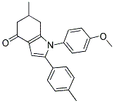 1-(4-METHOXYPHENYL)-6-METHYL-2-(4-METHYLPHENYL)-5,6,7-TRIHYDROINDOL-4-ONE Struktur