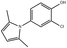 2-CHLORO-4-(2,5-DIMETHYL-1H-PYRROL-1-YL)BENZENOL Struktur