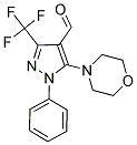 5-MORPHOLIN-4-YL-1-PHENYL-3-TRIFLUOROMETHYL-1H-PYRAZOLE-4-CARBALDEHYDE Struktur