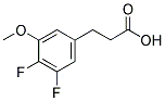 4,5-DIFLUORO-3-METHOXYBENZYL ACETIC ACID Struktur