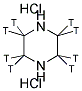 PIPERAZINE DIHYDROCHLORIDE, [2,3,5,6-3H] Struktur