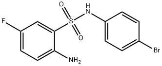 2-AMINO-N-(4-BROMO-PHENYL)-5-FLUORO-BENZENESULFONAMIDE Struktur