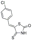 (5Z)-5-(4-CHLOROBENZYLIDENE)-4-THIOXO-1,3-THIAZOLIDIN-2-ONE Struktur