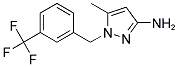 5-METHYL-1-(3-TRIFLUOROMETHYL-BENZYL)-1 H-PYRAZOL-3-YLAMINE Struktur