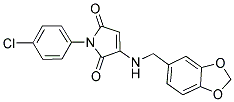 3-[(1,3-BENZODIOXOL-5-YLMETHYL)AMINO]-1-(4-CHLOROPHENYL)-1H-PYRROLE-2,5-DIONE Struktur