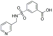 3-[[(PYRIDIN-3-YLMETHYL)AMINO]SULFONYL]BENZOIC ACID Struktur