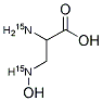 D,L-2-AMINO-3-(HYDROXY-15N2-AMINO)PROPIONIC ACID Struktur