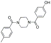 4-([4-(4-METHYLBENZOYL)PIPERAZIN-1-YL]CARBONYL)PHENOL Struktur