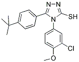 5-(4-TERT-BUTYL-PHENYL)-4-(3-CHLORO-4-METHOXY-PHENYL)-4H-[1,2,4]TRIAZOLE-3-THIOL Struktur