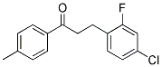 3-(4-CHLORO-2-FLUOROPHENYL)-4'-METHYLPROPIOPHENONE Struktur