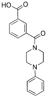 3-[(4-PHENYLPIPERAZIN-1-YL)CARBONYL]BENZOIC ACID Struktur