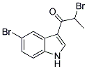 2-BROMO-1-(5-BROMO-1H-INDOL-3-YL)-PROPAN-1-ONE Struktur