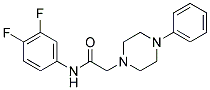 N-(3,4-DIFLUOROPHENYL)-2-(4-PHENYLPIPERAZINO)ACETAMIDE Struktur