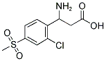 3-AMINO-3-(2-CHLORO-4-METHANESULFONYL-PHENYL)-PROPIONIC ACID Struktur