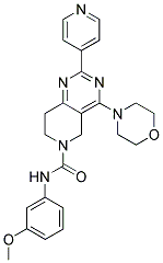 4-MORPHOLIN-4-YL-2-PYRIDIN-4-YL-7,8-DIHYDRO-5H-PYRIDO[4,3-D]PYRIMIDINE-6-CARBOXYLIC ACID (3-METHOXY-PHENYL)-AMIDE Struktur