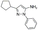 3-CYCLOPENTYL-1-PHENYL-1H-PYRAZOL-5-AMINE Struktur