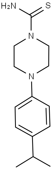 4-(4-ISOPROPYLPHENYL)PIPERAZINE-1-CARBOTHIOAMIDE Struktur