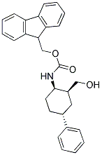 FMOC-(+/-)-CIS-2-HYDROXYMETHYL-TRANS-4-PHENYL-1-CYCLOHEXYLAMINE Struktur