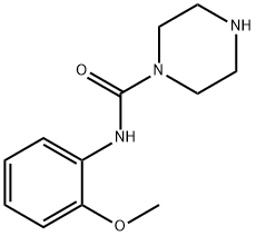 PIPERAZINE-1-CARBOXYLIC ACID (2-METHOXY-PHENYL)-AMIDE Struktur