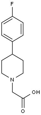 4-(4-FLUOROPHENYL)-1-PIPERIDINEACETIC ACID Struktur