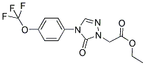 ETHYL 2-(5-OXO-4-[4-(TRIFLUOROMETHOXY)PHENYL]-4,5-DIHYDRO-1H-1,2,4-TRIAZOL-1-YL)ACETATE Struktur