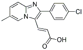 3-[2-(4-CHLORO-PHENYL)-6-METHYL-IMIDAZO[1,2-A]-PYRIDIN-3-YL]-ACRYLIC ACID Struktur