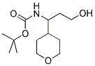 [3-HYDROXY-1-(TETRAHYDRO-PYRAN-4-YL)-PROPYL]-CARBAMIC ACID TERT-BUTYL ESTER Struktur